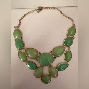 Elegant Green Statement Necklace